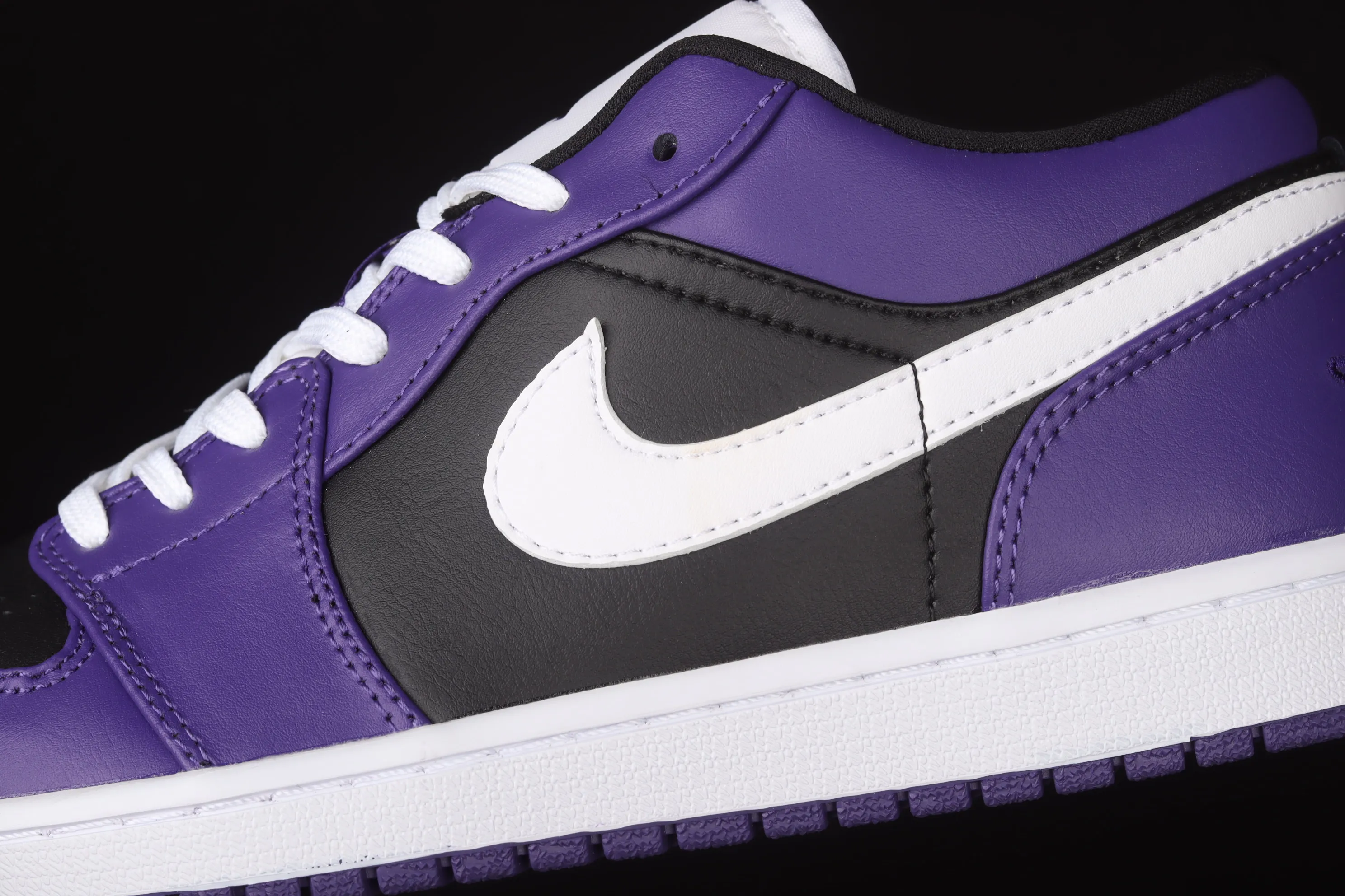 All categories Air Jordan Jordan series basketball shoes Air Jordan 1 Low Air Jordan 1 Low AJ1 Joe 1 black purple and white low-top cultural and leisure sports sneakers 553558-501
